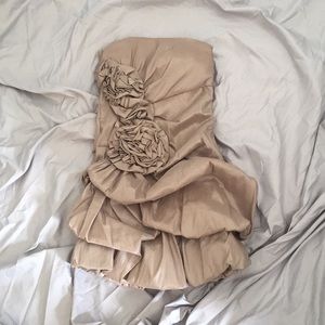 Strapless mini dress
